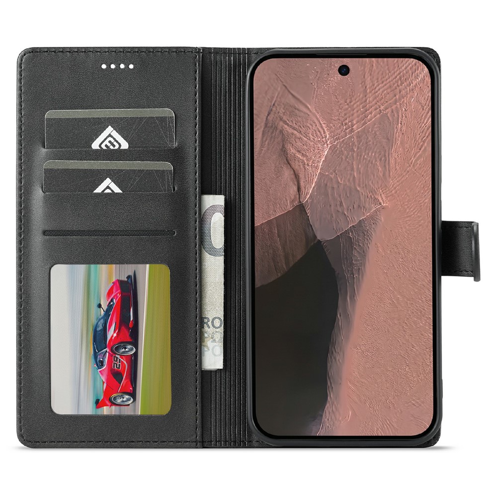 LC.IMEEKE LC.IMEEKE Google Pixel 11/11 Pro Fodral Läder Svart