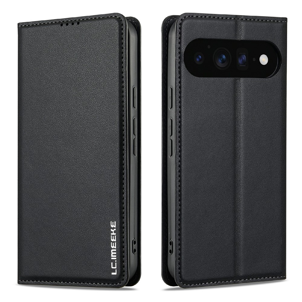LC.IMEEKE LC.IMEEKE Google Pixel 11/11 Pro Fodral Flip Läder Svart