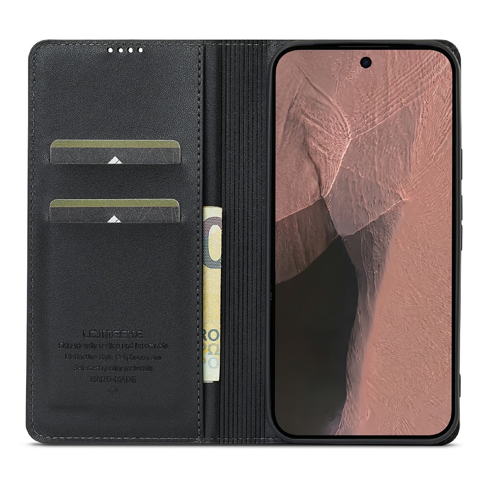 LC.IMEEKE LC.IMEEKE Google Pixel 11/11 Pro Fodral Flip Läder Svart