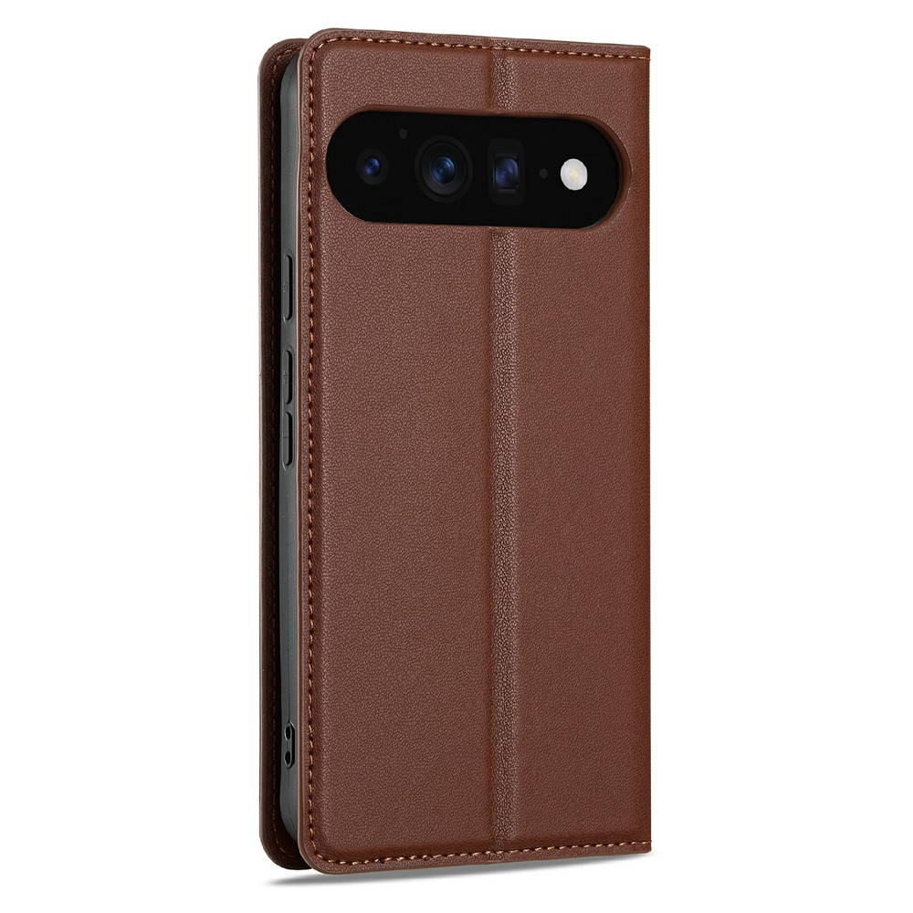 LC.IMEEKE LC.IMEEKE Google Pixel 11/11 Pro Fodral Flip Läder Brun