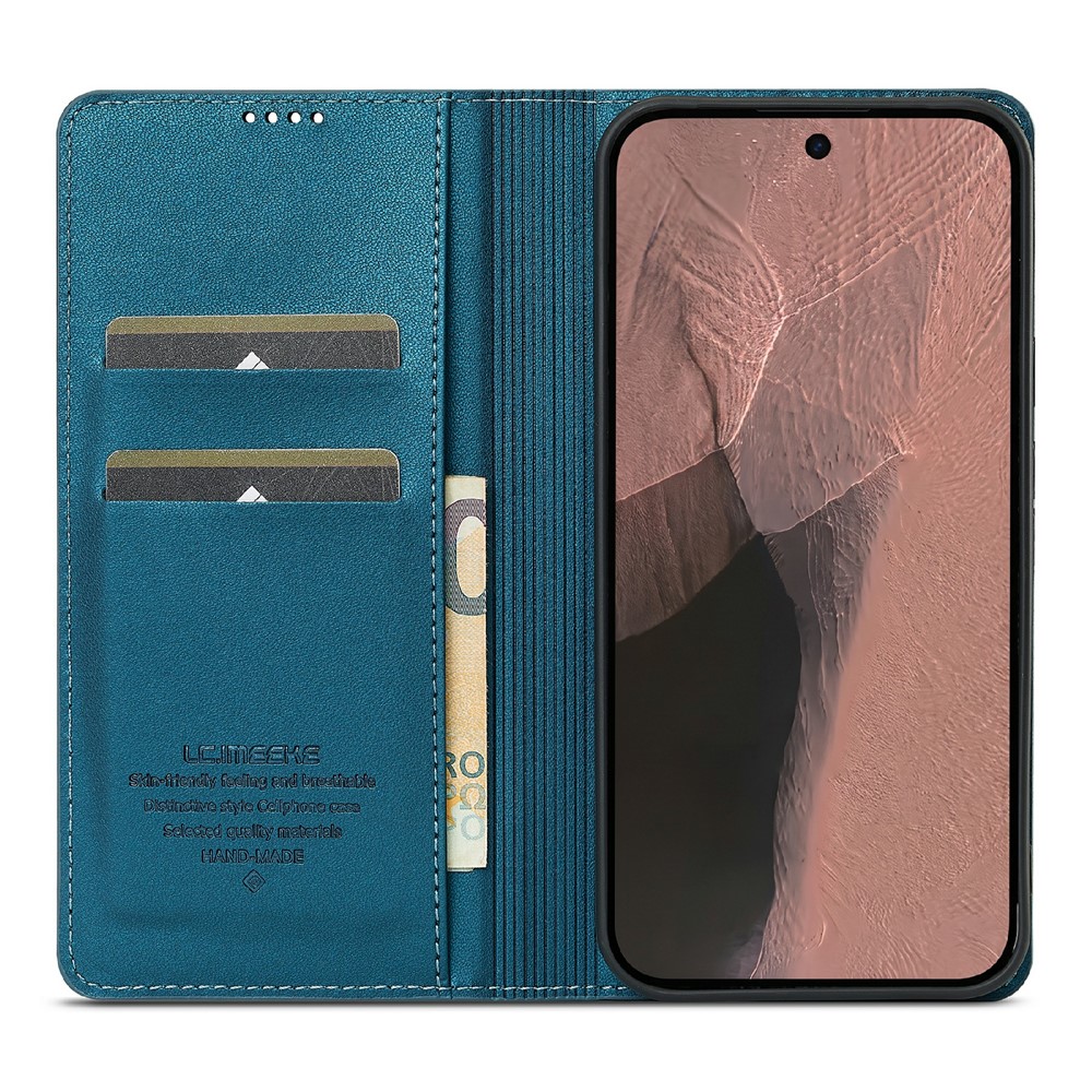 LC.IMEEKE LC.IMEEKE Google Pixel 11/11 Pro Fodral Flip Läder Blå