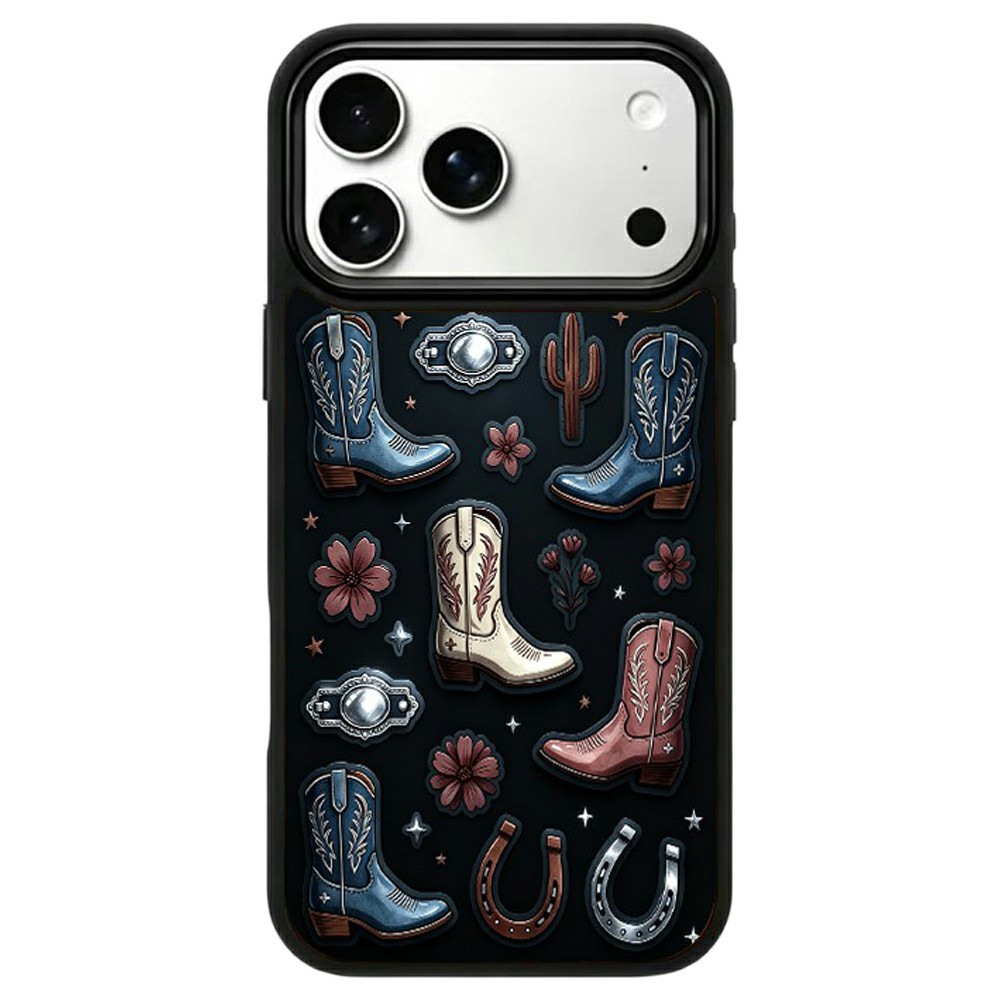  iPhone 18 Pro / 17 Pro Skal MagSafe UV-Mönster Cowboy