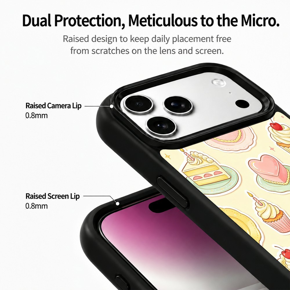  iPhone 18 Pro / 17 Pro Skal MagSafe UV-Mönster Tårtor
