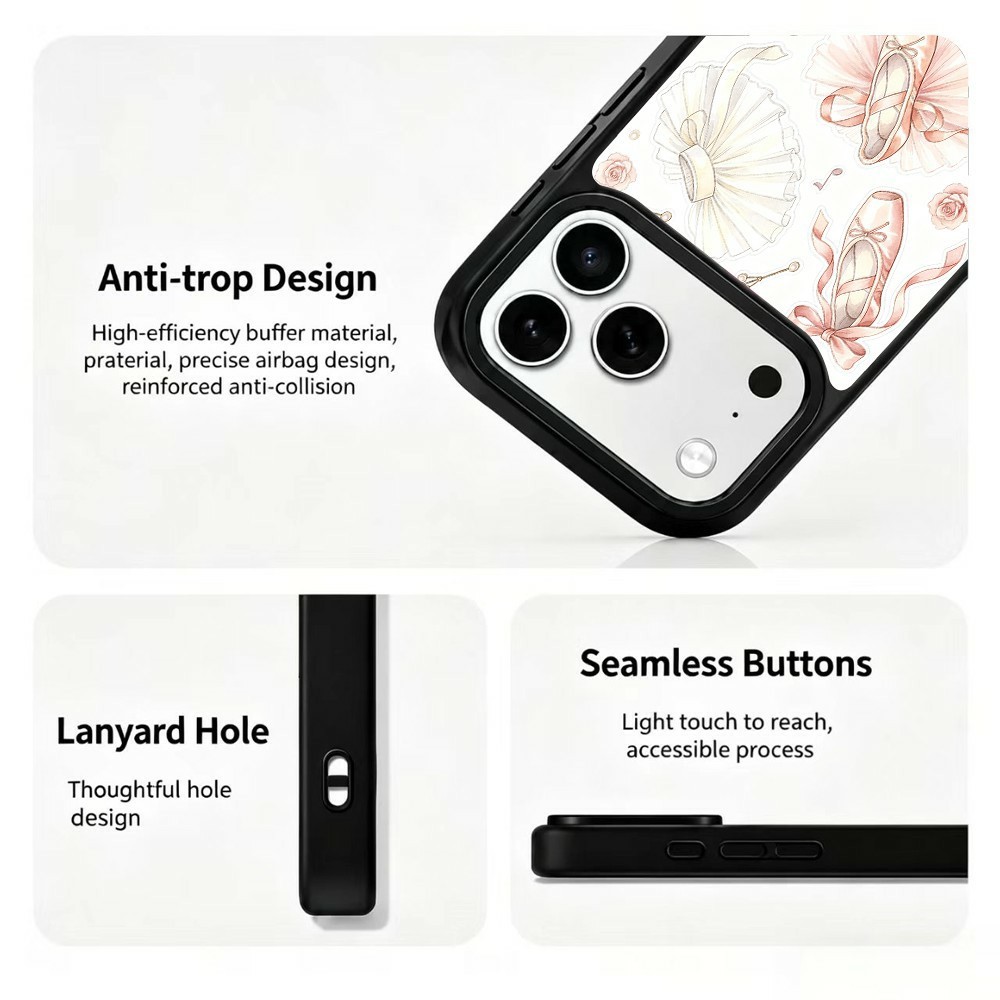  iPhone 18 Pro / 17 Pro Skal MagSafe UV-Mönster Ballerina