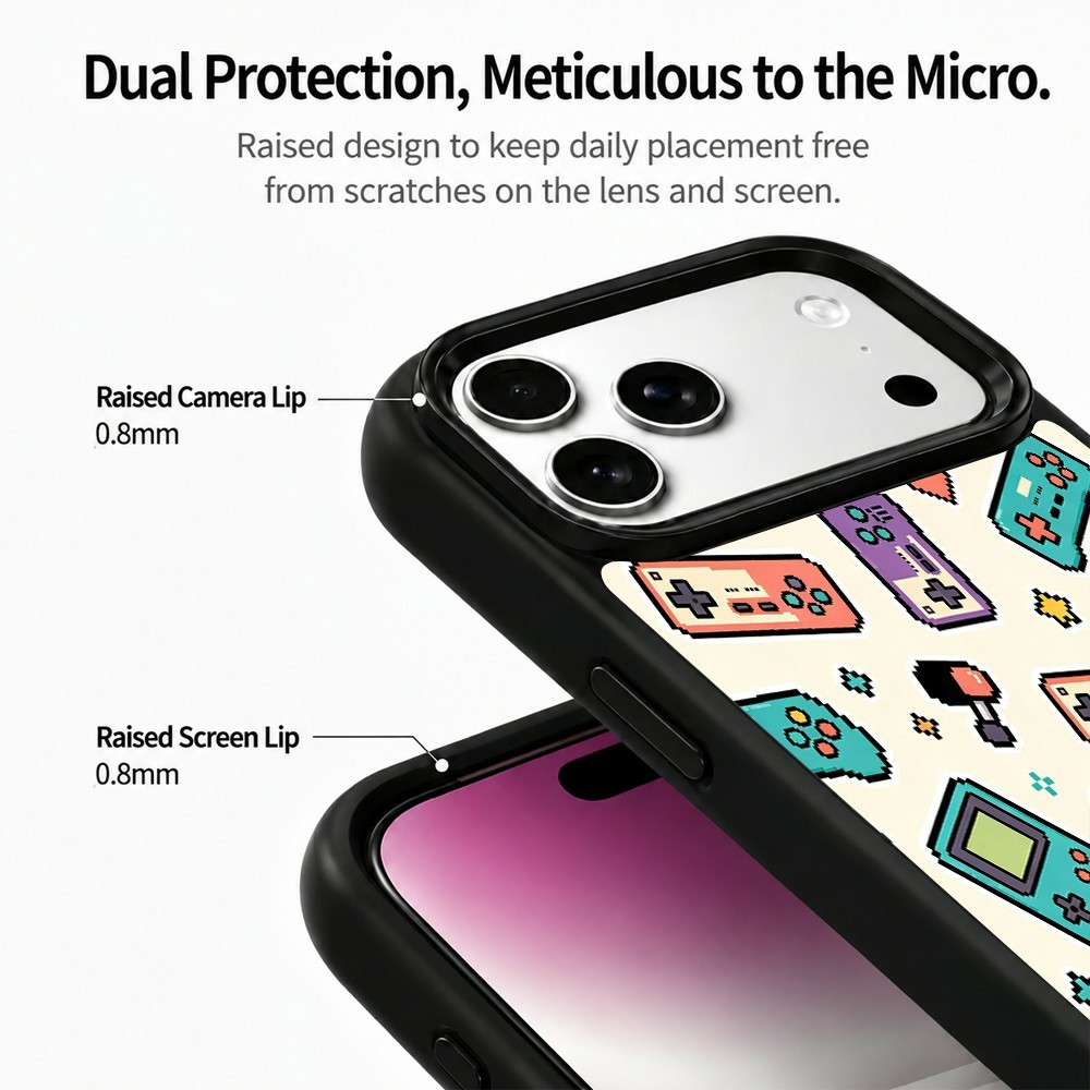  iPhone 18 Pro / 17 Pro Skal MagSafe UV-Mönster Spel