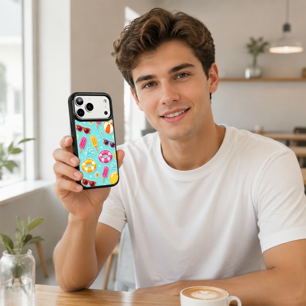  iPhone 18 Pro / 17 Pro Skal MagSafe UV-Mönster Semester