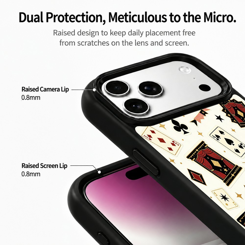  iPhone 18 Pro / 17 Pro Skal MagSafe UV-Mönster Poker