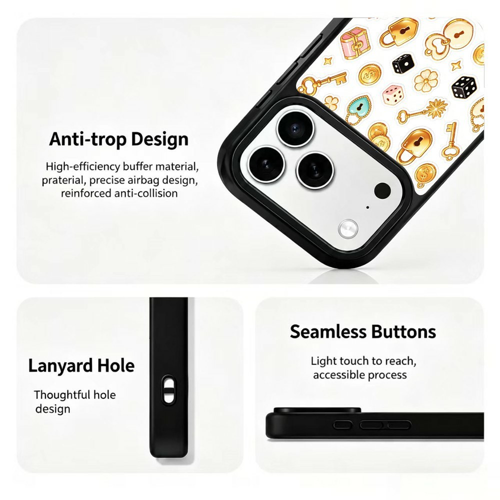  iPhone 18 Pro / 17 Pro Skal MagSafe UV-Mönster Flerfärgad