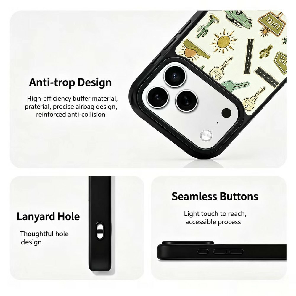  iPhone 18 Pro / 17 Pro Skal MagSafe UV-Mönster Bilar