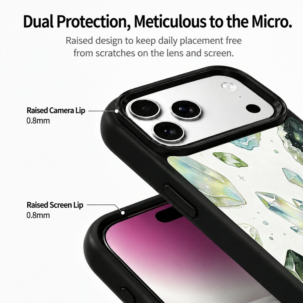  iPhone 18 Pro / 17 Pro Skal MagSafe UV-Mönster Diamanter