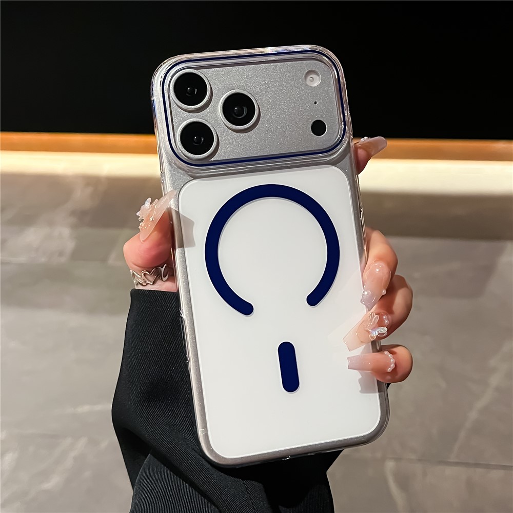  iPhone 18 Pro / 17 Pro Pro Skal MagSafe Transparent/Blå