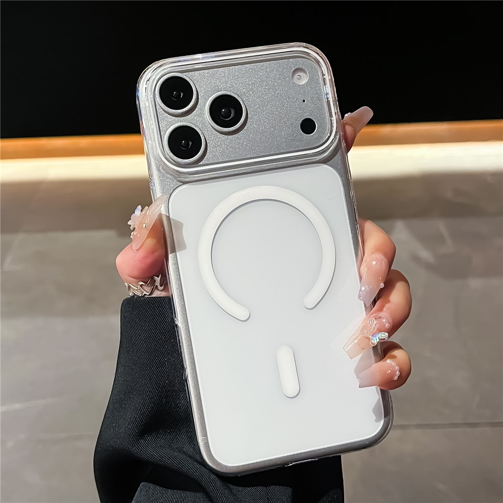  iPhone 18 Pro / 17 Pro Skal MagSafe Ultratunt Transparent /Vit