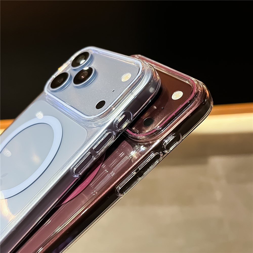  iPhone 18 Pro / 17 Pro Skal MagSafe Ultratunt Transparent /Vit