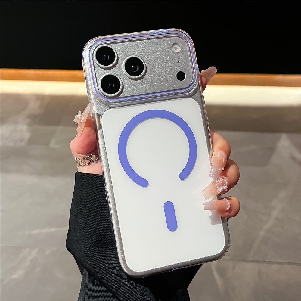  iPhone 18 Pro / 17 Pro Skal MagSafe Transparent/ Lila