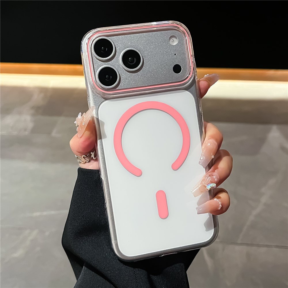  iPhone 18 Pro / 17 Pro Skal MagSafe Transparent/ Rosa