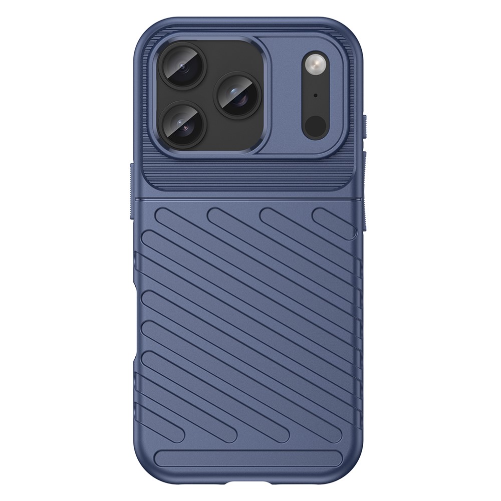  iPhone 18 Pro / 17 Pro Skal Skal TPU Vävt Mönster Blå