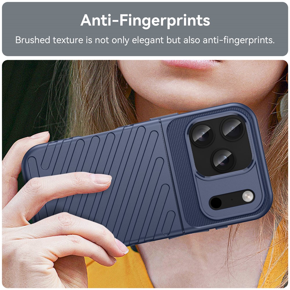  iPhone 18 Pro / 17 Pro Skal Skal TPU Vävt Mönster Blå