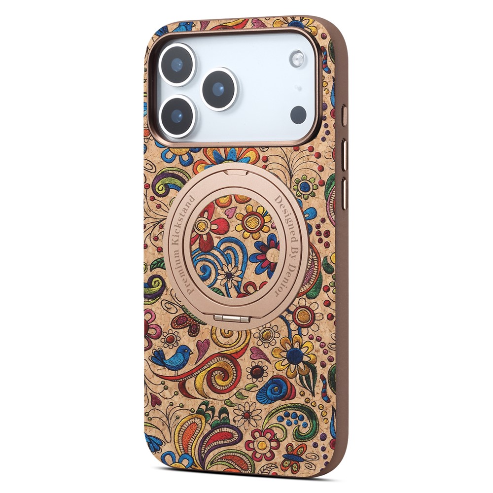 DENIOR DENIOR iPhone 18 Pro / 17 Pro Skal MagSafe Ringstativ Flerfärgad