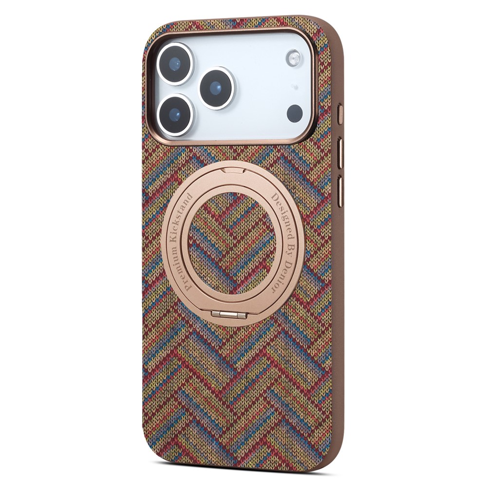 DENIOR DENIOR iPhone 18 Pro / 17 Pro Skal MagSafe Ringstativ Flerfärgad