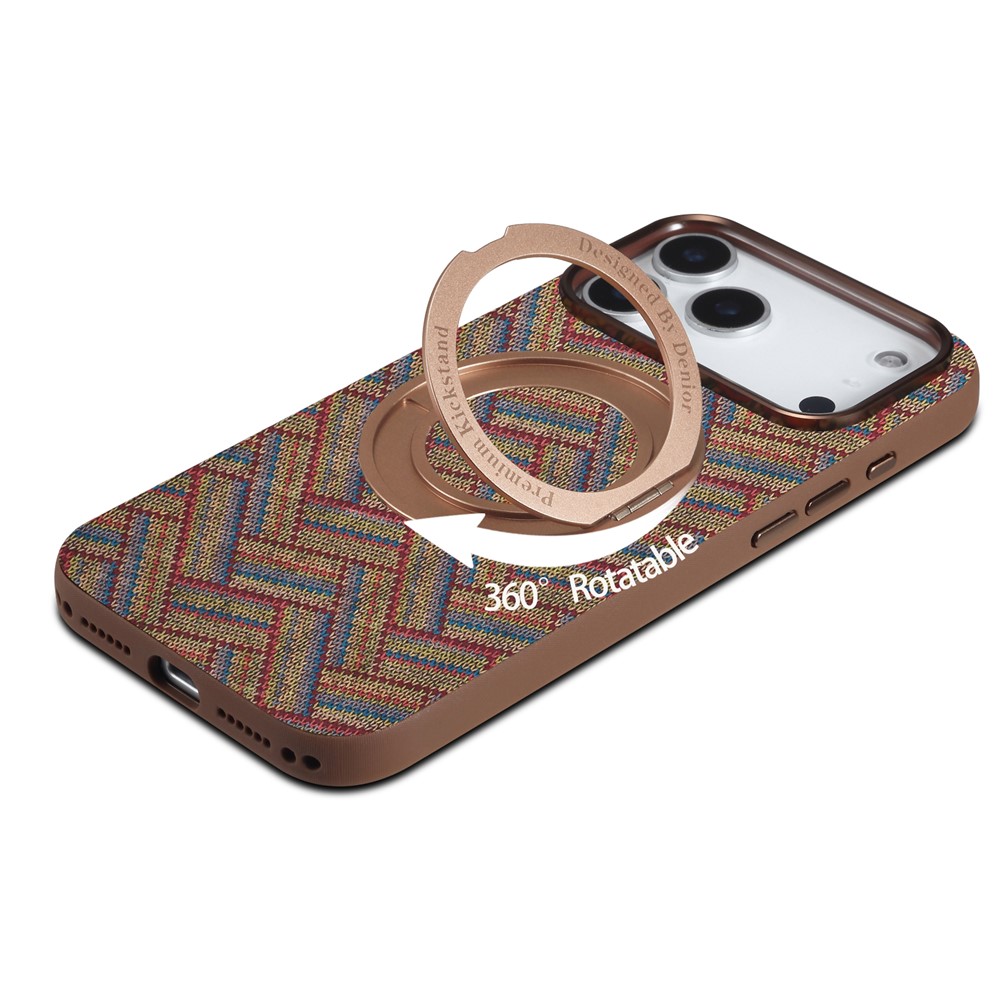 DENIOR DENIOR iPhone 18 Pro / 17 Pro Skal MagSafe Ringstativ Flerfärgad