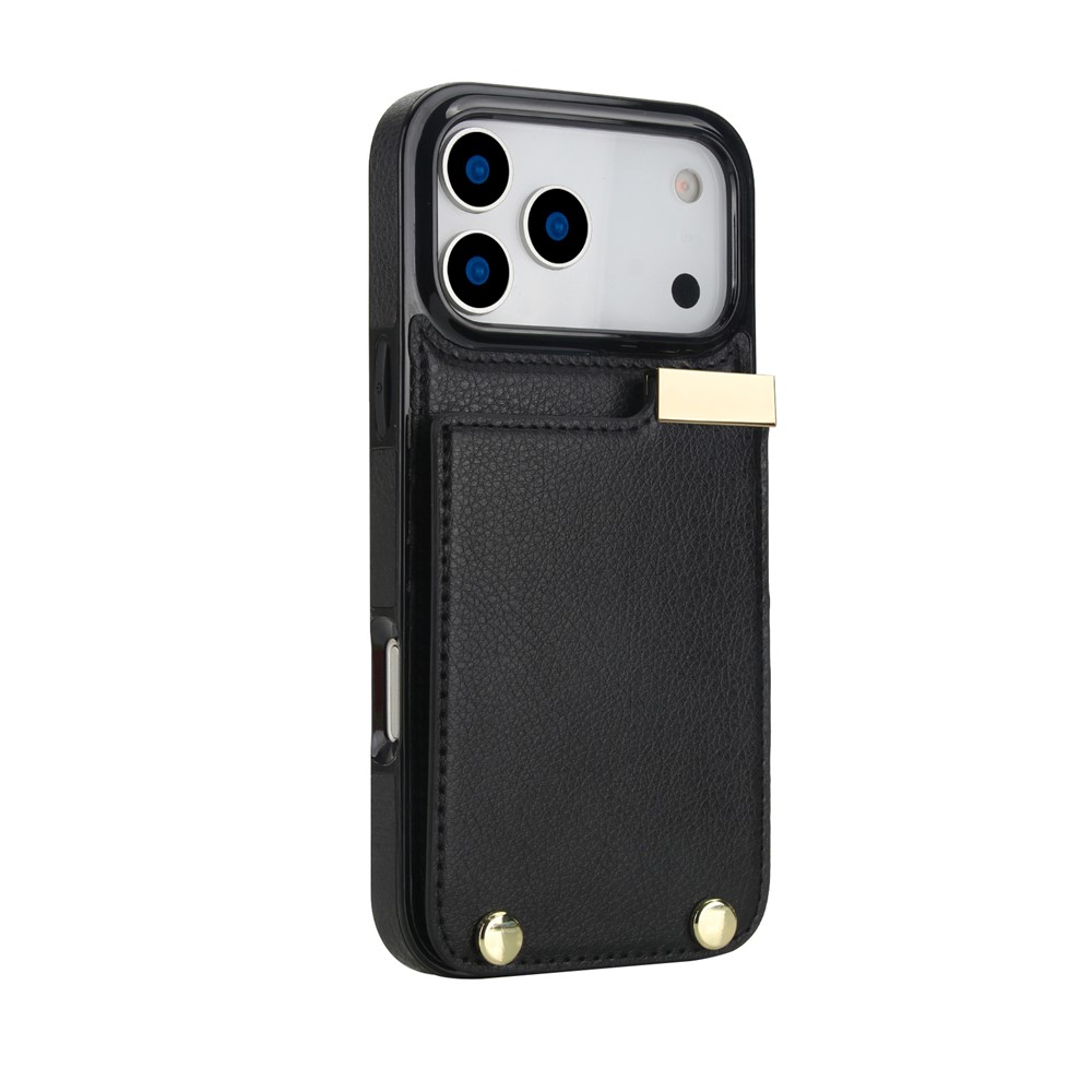  iPhone 18 Pro / 17 Pro Skal Med Kortfack Svart