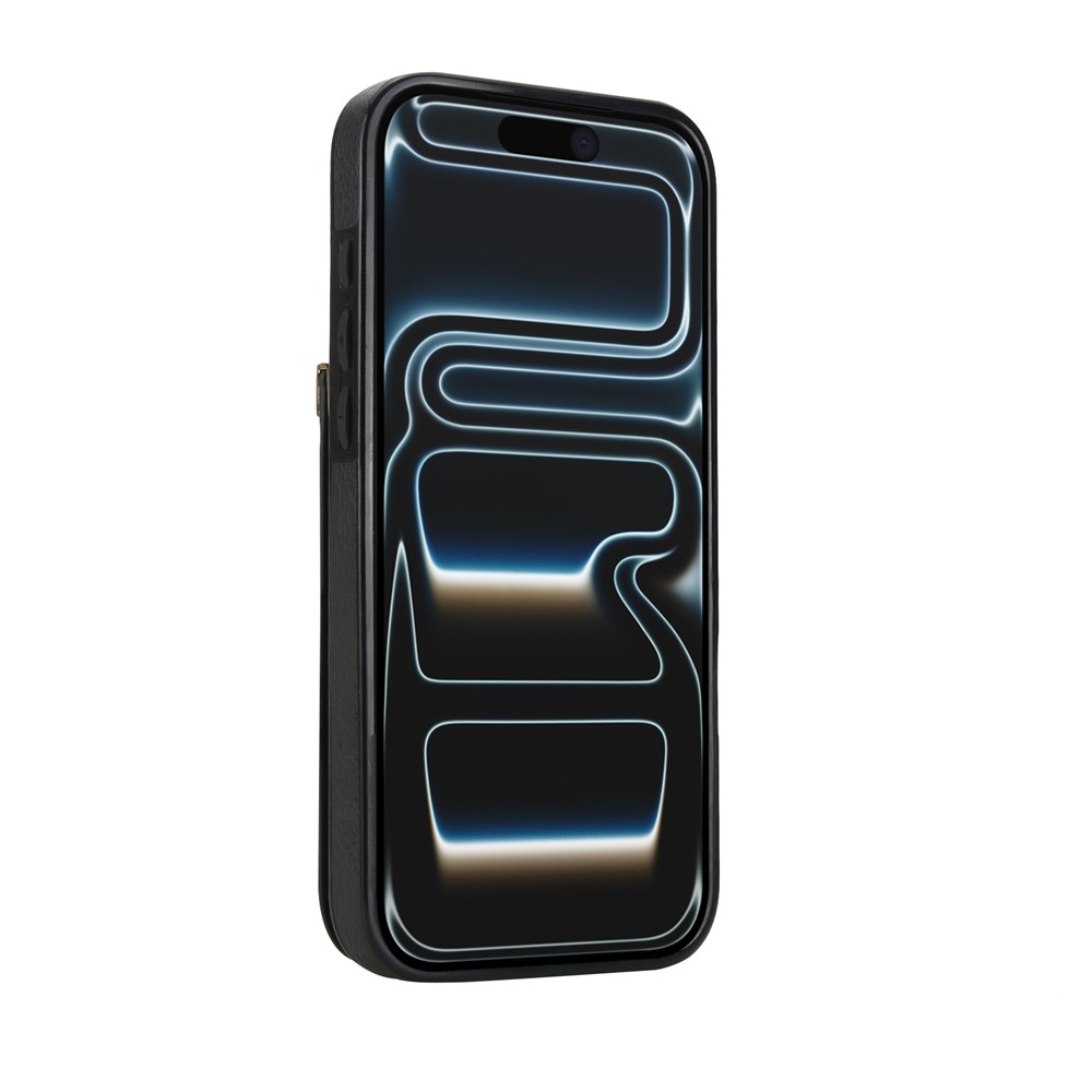  iPhone 18 Pro / 17 Pro Skal Med Kortfack Svart