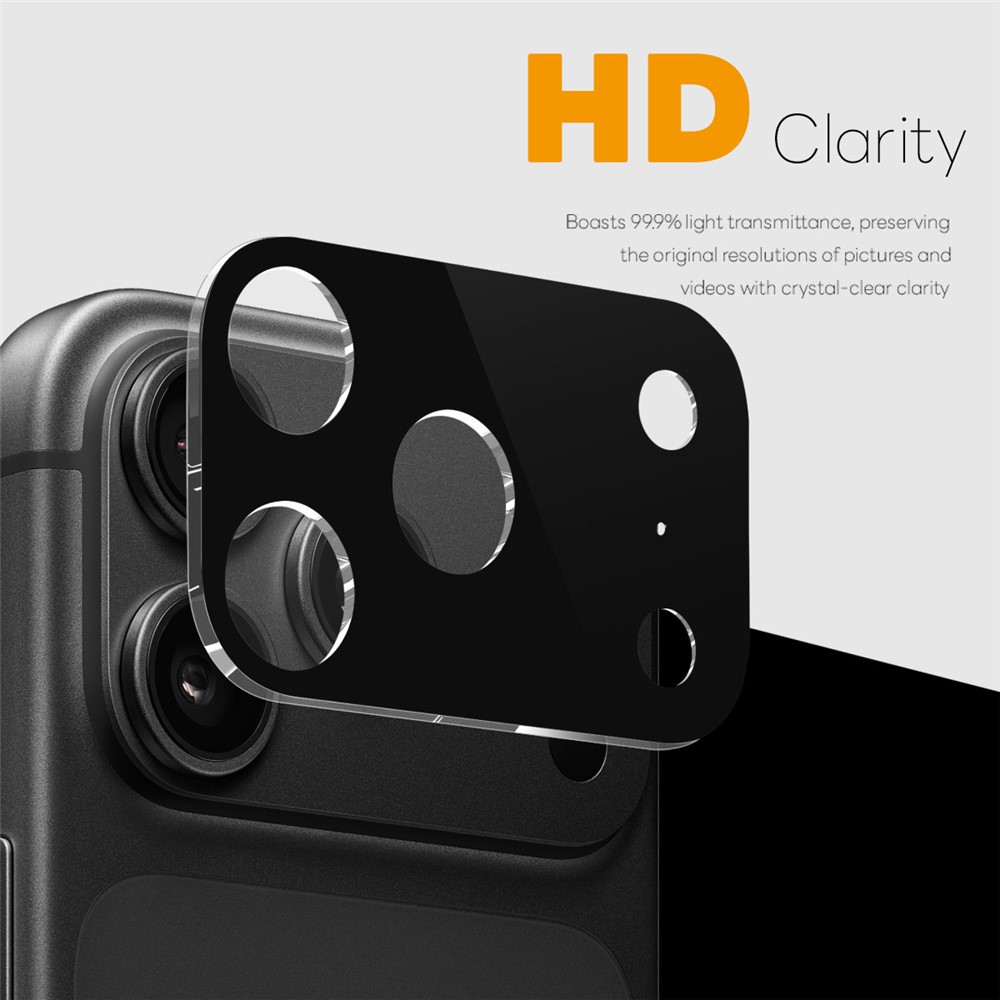 NORTHJO NORTHJO iPhone 18 Pro 2-PACK Linsskydd Svart