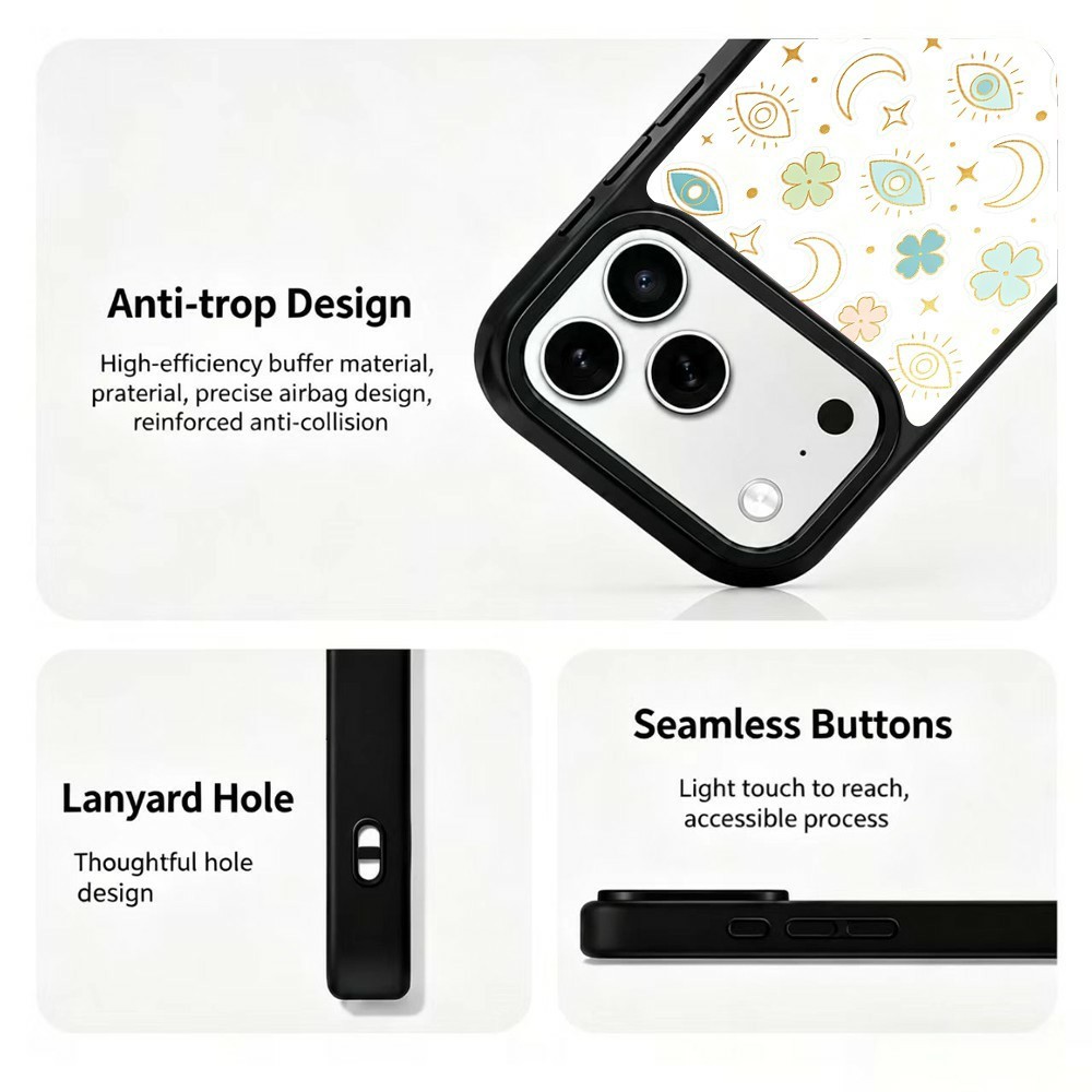  iPhone 18 Pro Max/17 Pro Max Skal MagSafe UV-Mönster Månar