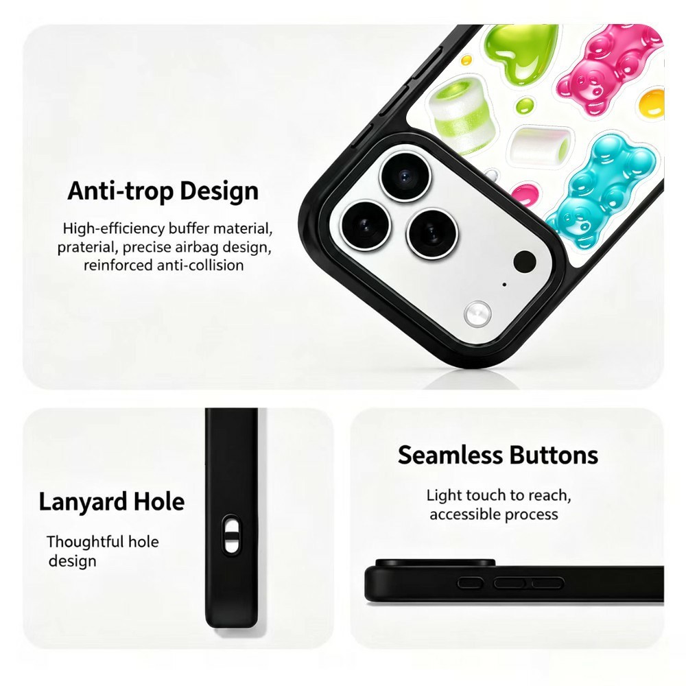  iPhone 18 Pro Max/17 Pro Max Skal MagSafe UV-Mönster Björn
