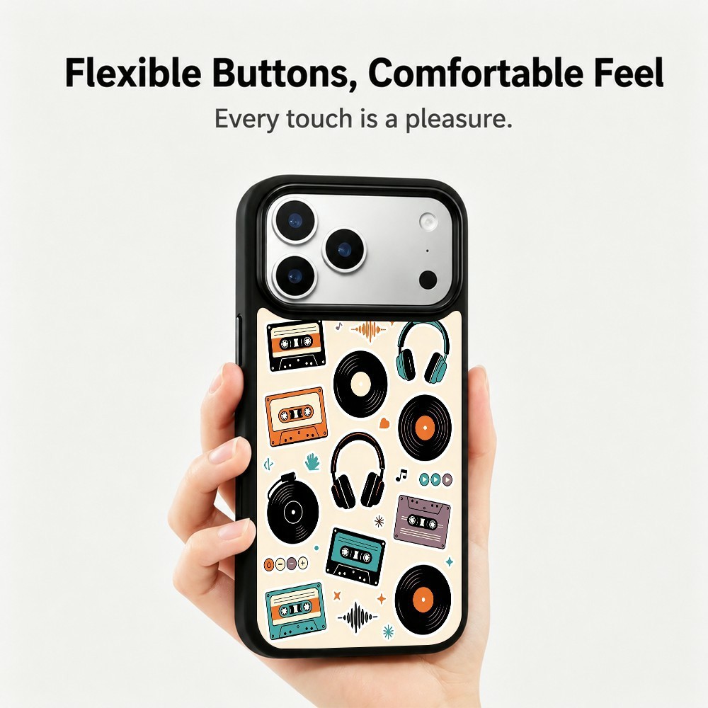 iPhone 18 Pro Max/17 Pro Max Skal MagSafe UV-Mönster Instrument