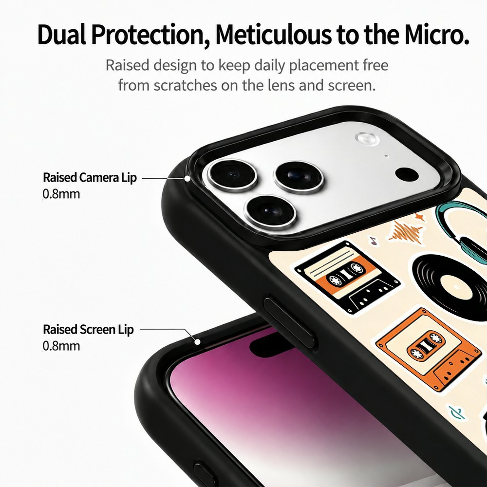  iPhone 18 Pro Max/17 Pro Max Skal MagSafe UV-Mönster Instrument