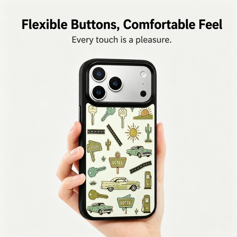  iPhone 18 Pro Max/17 Pro Max Skal MagSafe UV-Mönster Bilar
