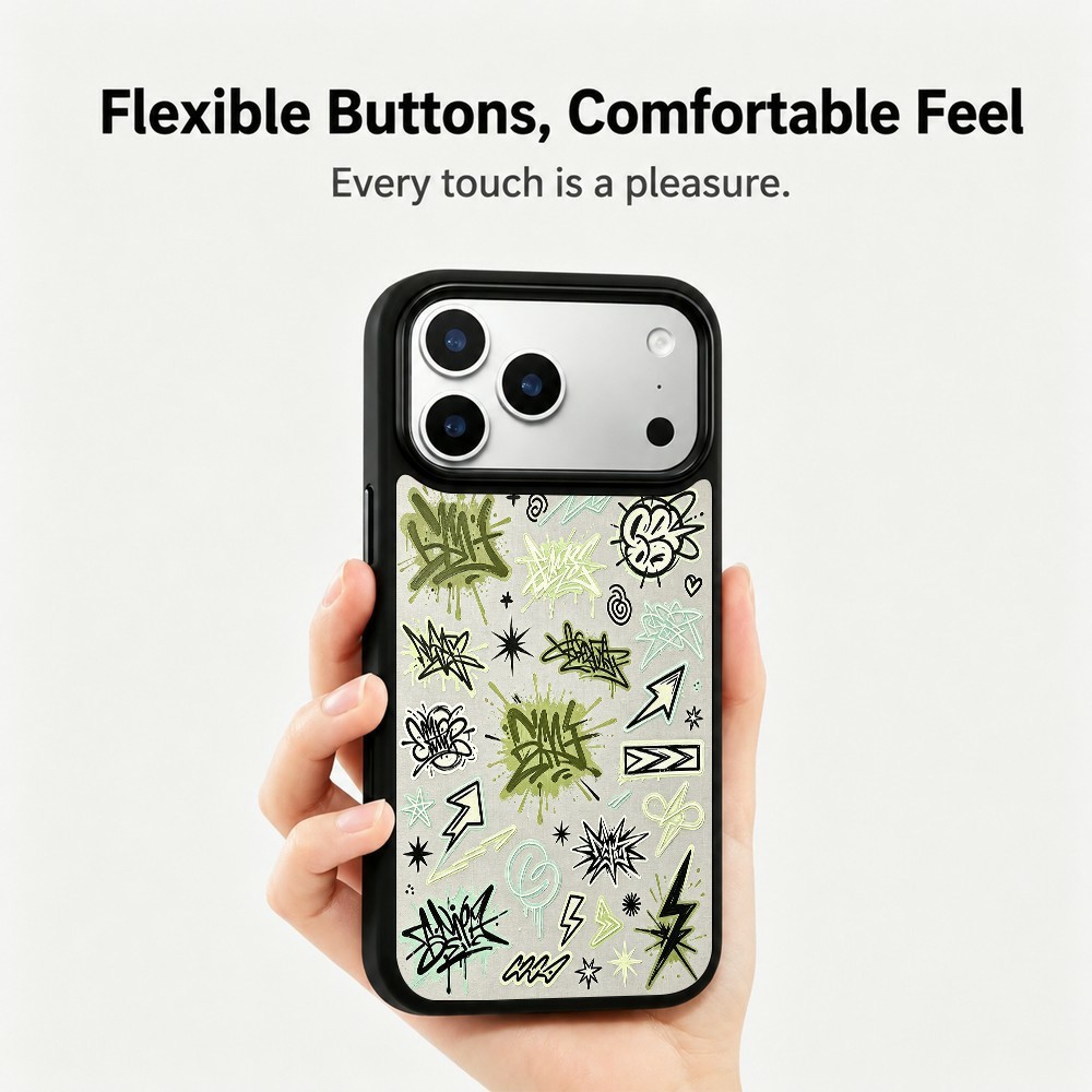  iPhone 18 Pro Max/17 Pro Max Skal MagSafe UV-Mönster Blixtar