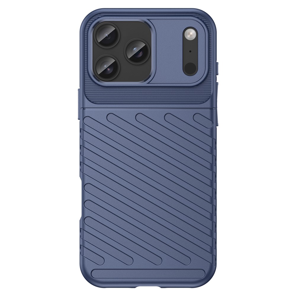  iPhone 18 Pro Max/17 Pro Max TPU Skal Vävt Mönster Blå