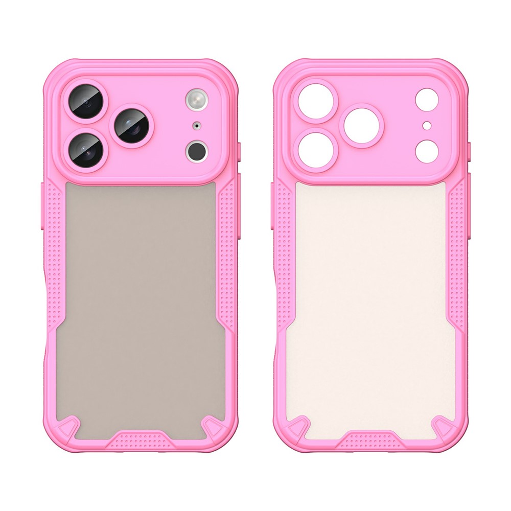  iPhone 18 Pro Max/17 Pro Max Skal Frostat Transparent/Rosa