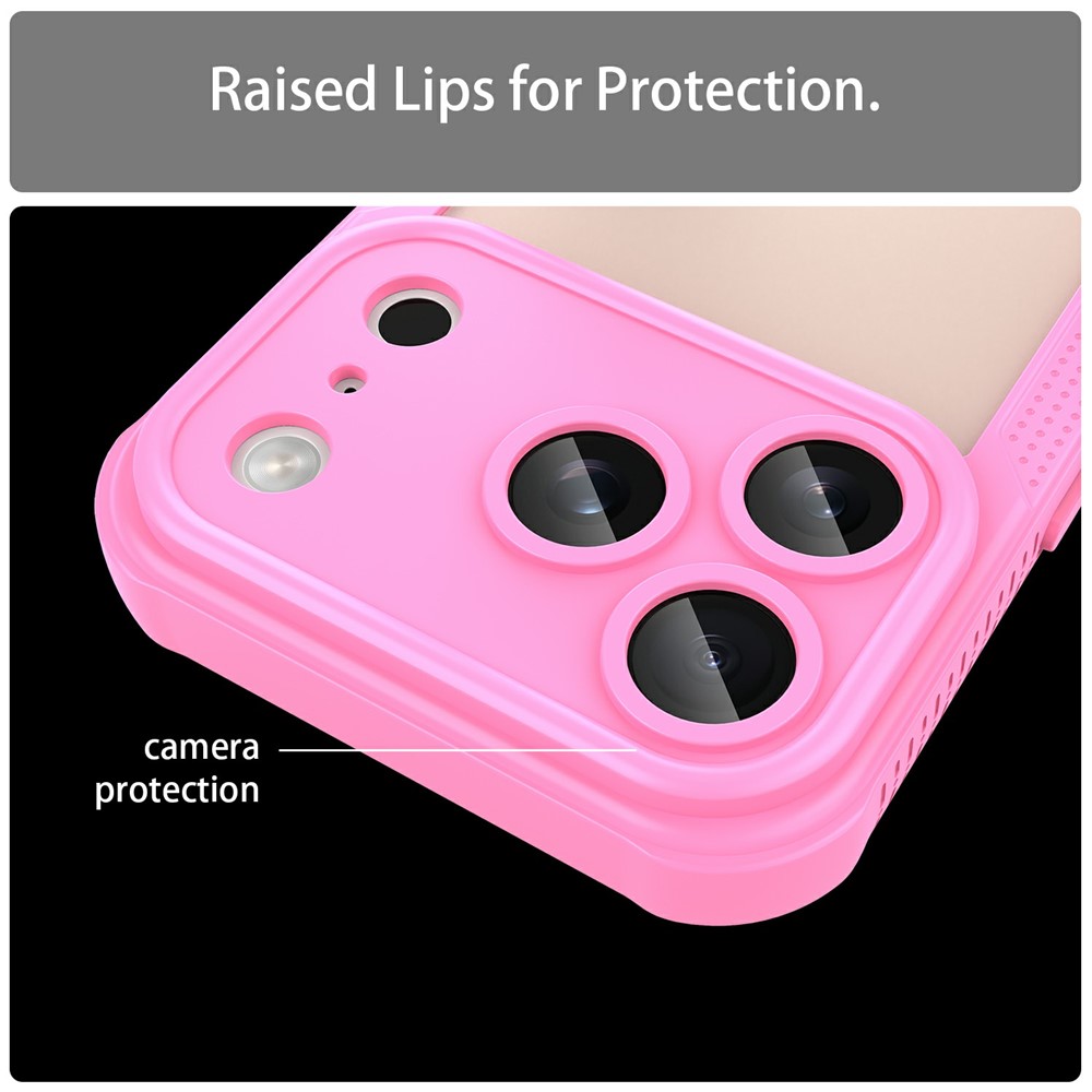  iPhone 18 Pro Max/17 Pro Max Skal Frostat Transparent/Rosa