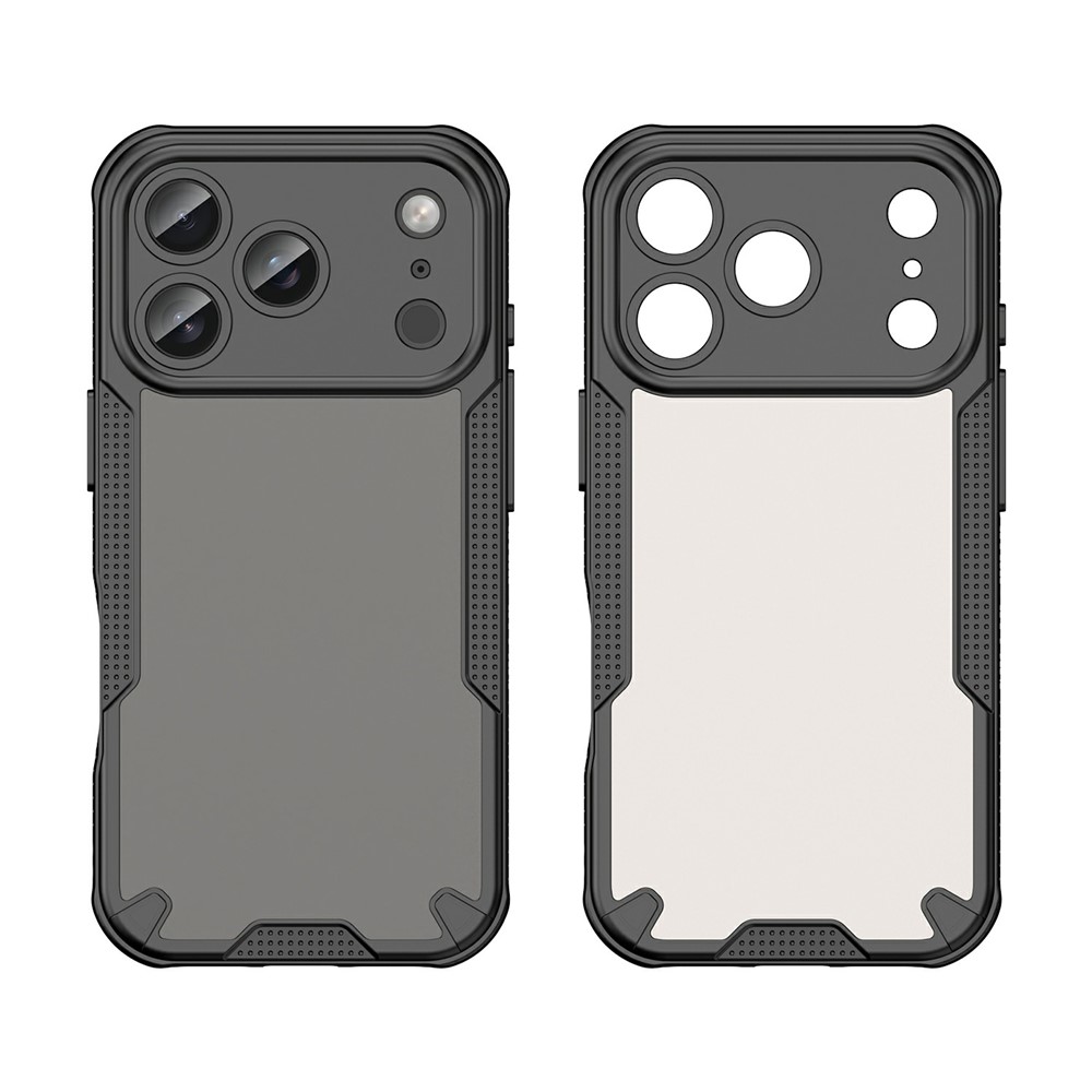  18 Pro Max/17 Pro Max Skal Frostat Transparent/Svart