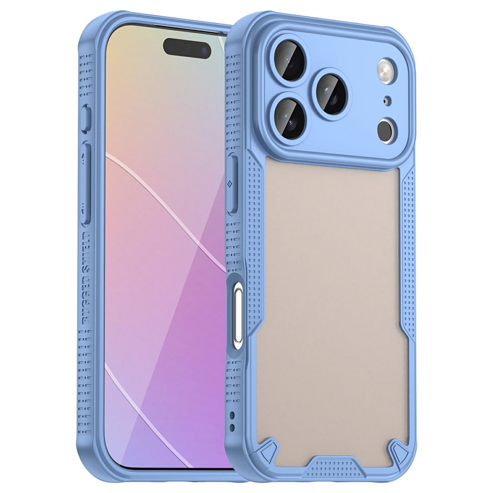  18 Pro Max/17 Pro Max Skal Frostat Transparent/Blå