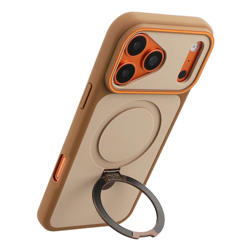  iPhone 18 Pro Max/17 Pro Max Skal MagSafe Stativ Brun