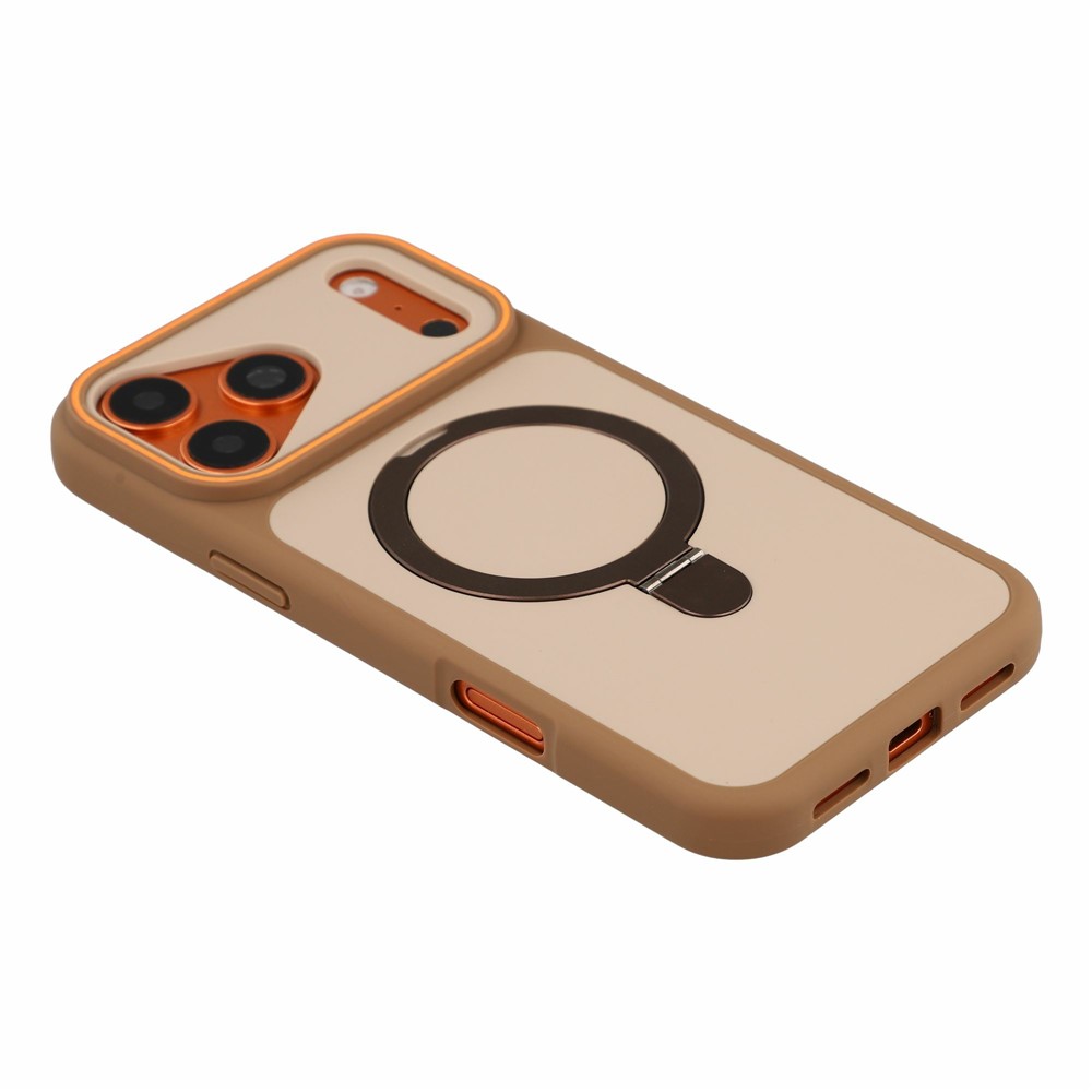  iPhone 18 Pro Max/17 Pro Max Skal MagSafe Stativ Brun
