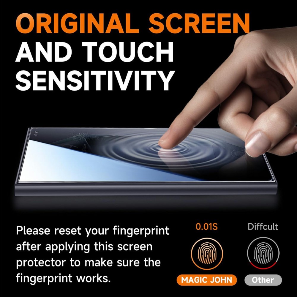  Galaxy S25 Plus/S24 Plus 2-PACK Skärmskydd Härdat Glas Privacy