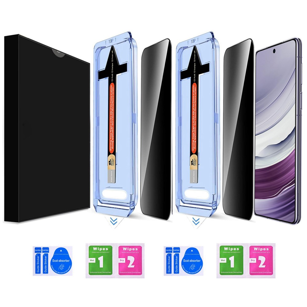  Galaxy S25 Plus/S24 Plus 2-PACK Skärmskydd Härdat Glas Privacy