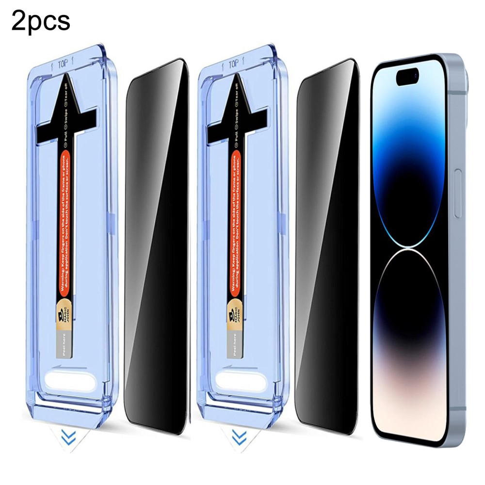  iPhone 14 Pro 2-PACK Skärmskydd Härdat Glas Privacy