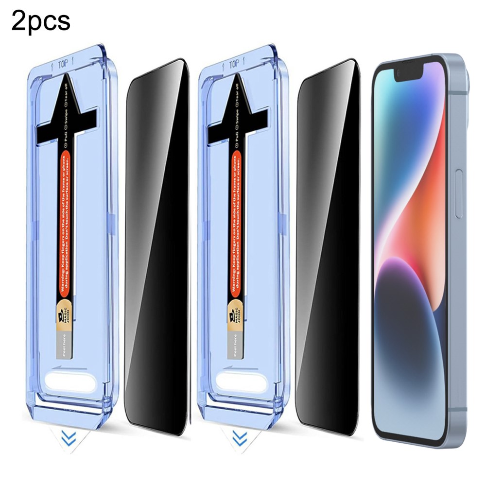  iPhone 14 / 13 Pro / 13 2-PACK Skärmskydd Härdat Glas Privacy