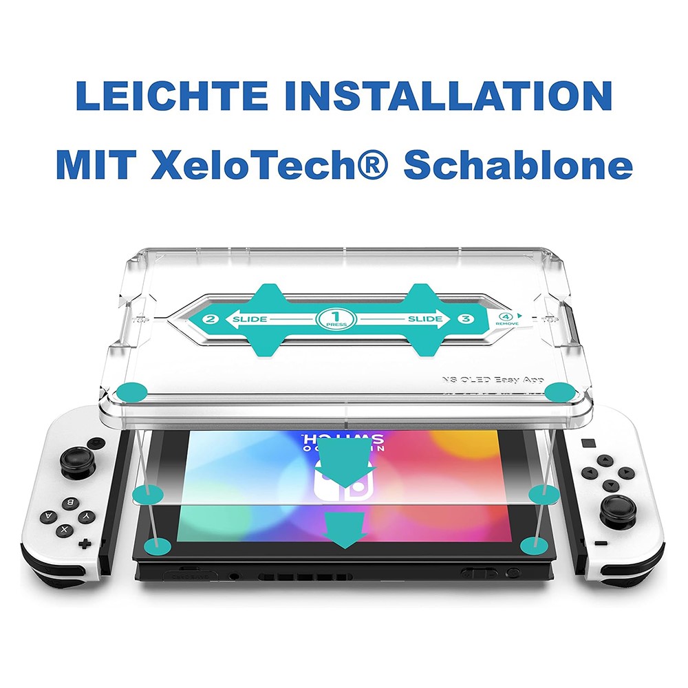  Nintendo Switch OLED 2-PACK Skärmskydd Heltäckande Härdat Glas