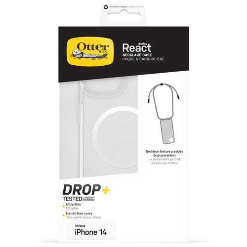 OtterBox OtterBox iPhone 14 Skal MagSafe React Necklace Clear