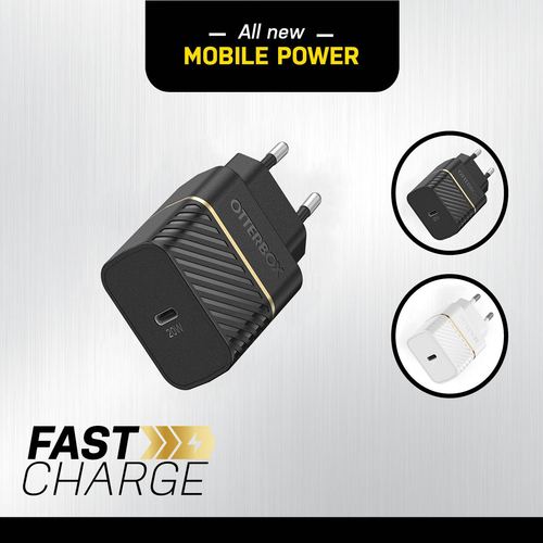 OtterBox OtterBox 20W PD USB-C Väggladdare Svart