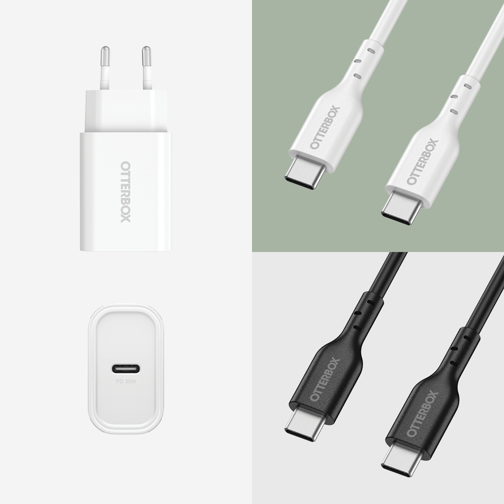 OtterBox OtterBox 30W USB-C PD Väggladdare Vit