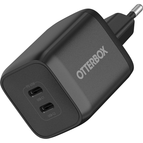 OtterBox OtterBox 65W 2x USB-C PD/PPS Väggladdare Svart