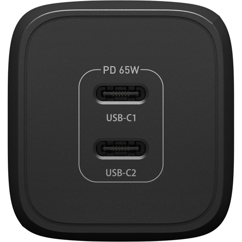 OtterBox OtterBox 65W 2x USB-C PD/PPS Väggladdare Svart